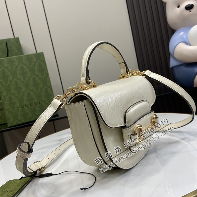 Gucci專櫃古馳最新款Horsebit 1955系列迷你手提包單肩斜挎女包 jh2504型號：781387